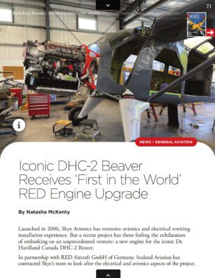 Skye Avionics in Skies Magazine