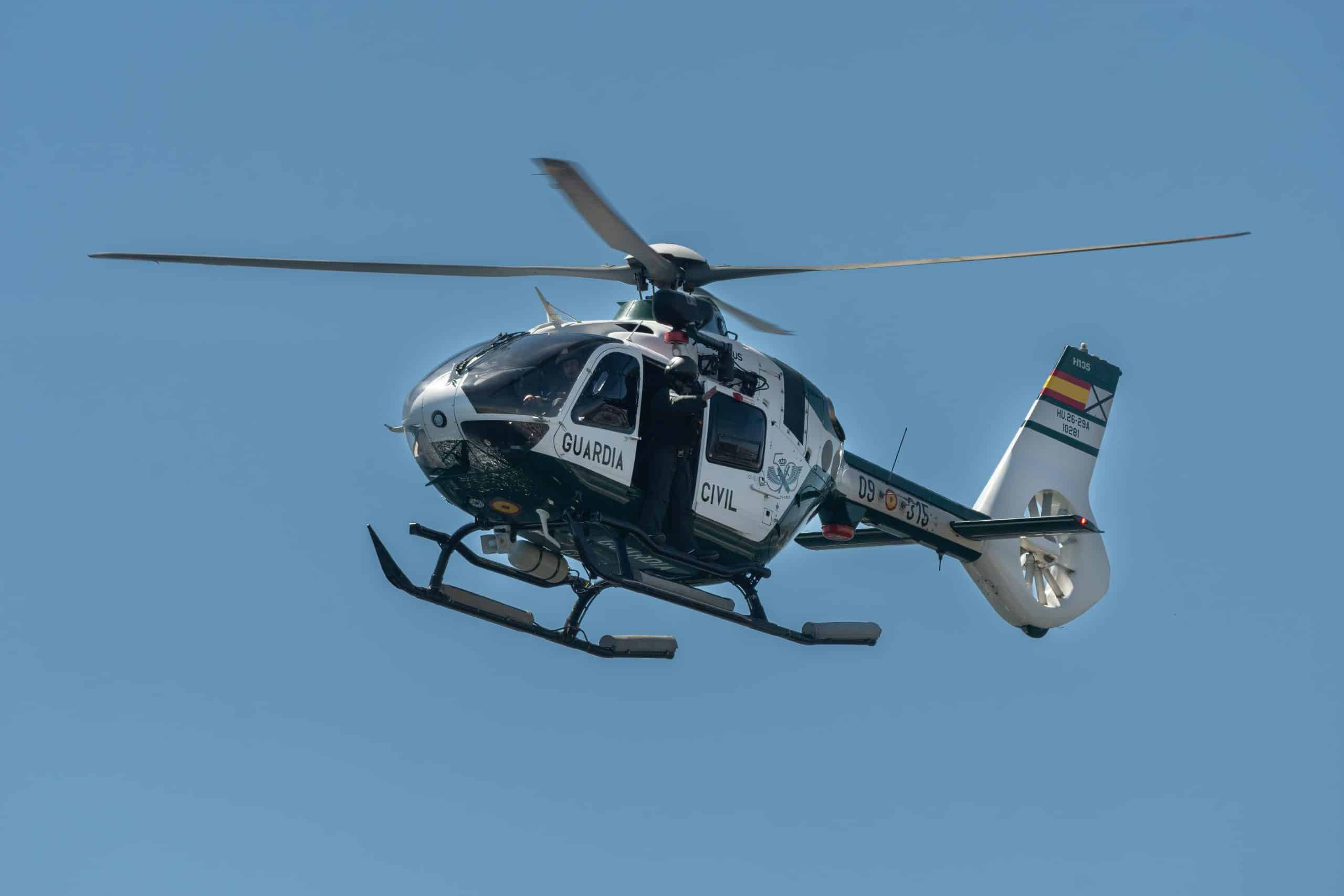 Flying Police Helicopter
